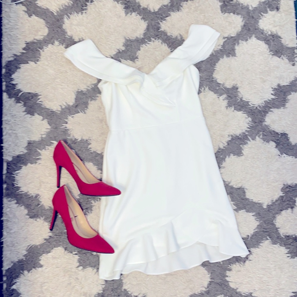 White Macy’s dress